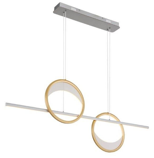 GLOBO 67333-40H UMBRA závěsné svítidlo LED 40W/1761lm 2700-6500K stříbrná, zlatá, bílá, dálkový ovladač