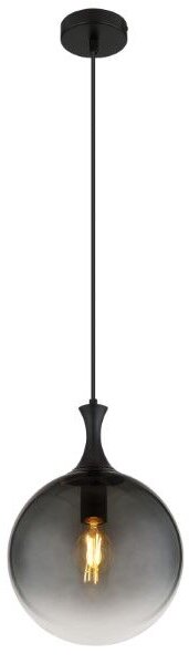 GLOBO 15885H DALTON závěsné svítidlo D250mm 1xE27 černá, kouřová