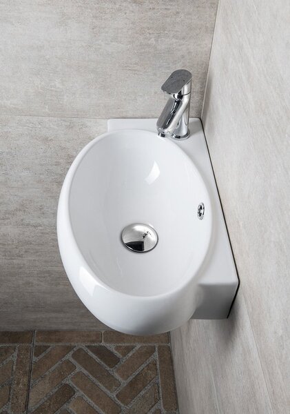 Sapho Small umyvadlo 43x28.5 cm klasický bílá lesk AR498