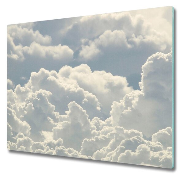 Skleněná krájecí deska mraky 60x52 cm