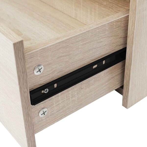 Příborník se 4 zásuvkami 60 x 30,5 x 71 cm barva dub 242544