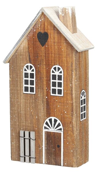 Dekorace Sněhový domeček 25cm přírodní