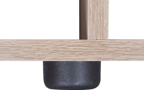 Schodovitá knihovna / police k vystavování 107 cm dub 242553