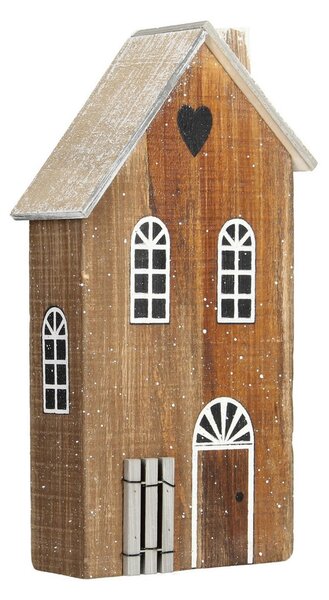 Dekorace Sněhový domeček 25cm přírodní
