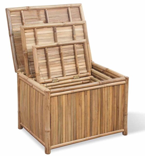 Úložné boxy 3 ks bambus 242495