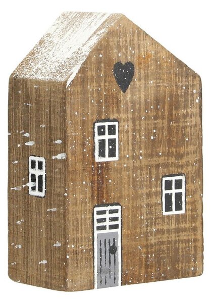 Dekorace Snow House 12cm natural