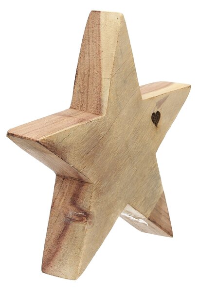 Dekorace Wooden Star II 20x4x20 cm