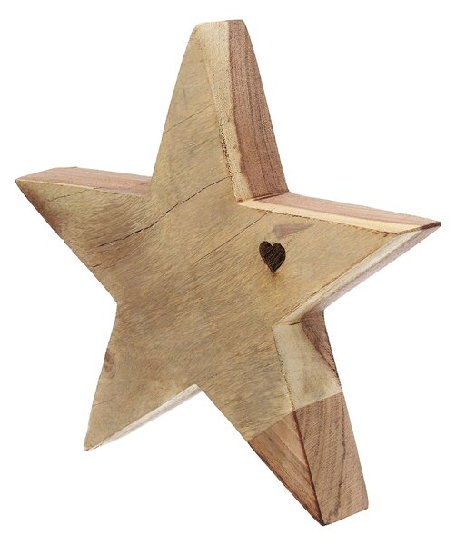 Dekorace Wooden Star II 20x4x20 cm