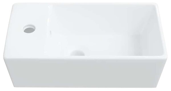 Umyvadlo bílé 48 x 25 x 15 cm keramické 242570