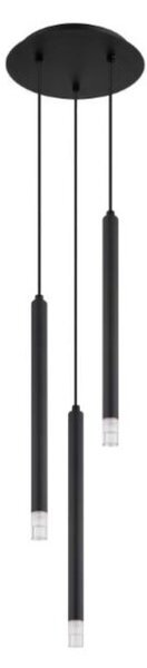 GLOBO 15629-3 BLAKE závěsné svítidlo D240mm 3xG9 černá, průhledná