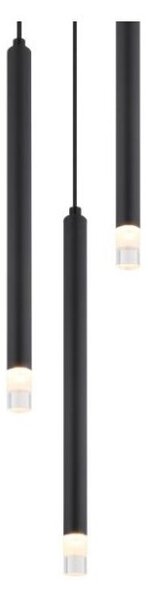 GLOBO 15629-3 BLAKE závěsné svítidlo D240mm 3xG9 černá, průhledná
