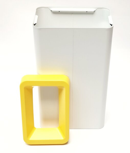 Odpadkový koš na tříděný odpad Caimi Brevetti Maxi W,70 L, žlutý, plast