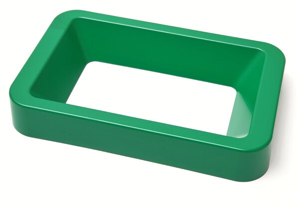 Odpadkový koš na tříděný odpad Caimi Brevetti Maxi W,70 L, zelený, sklo barevné