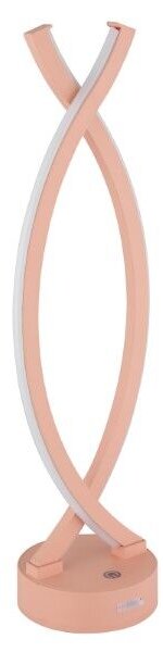 GLOBO 58457P HELA dotyková stolní lampička LED V410mm 1W/25lm 3000K broskyňová, bílá, včetně baterie CR18650 1800mAh, USB-A 2.0 - USB-C