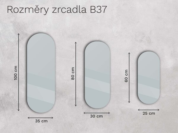 Duhové zrcadlo Base B37 25×60