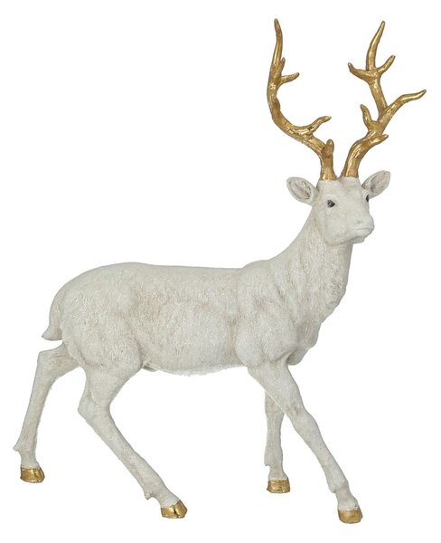 Dekorace Deer 40x12x45 cm white