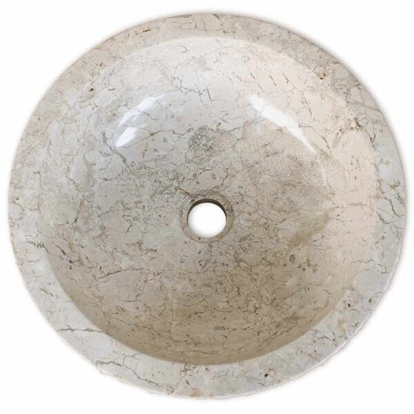 Umyvadlo mramorové 40 cm krémové 242673