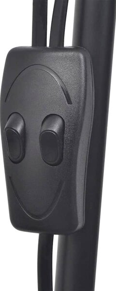 Stojací lampa černá 242733