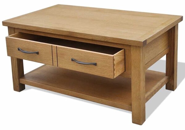 Konferenční stolek 88 x 53 x 45 cm masivní dubové dřevo 242745