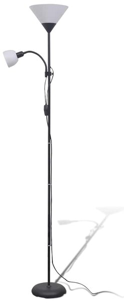 Stojací lampa černá 242733