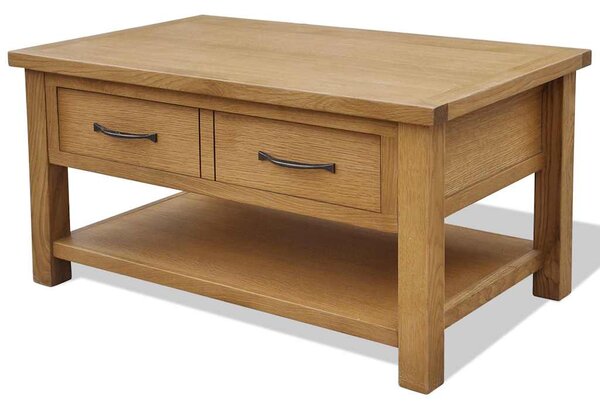 Konferenční stolek 88 x 53 x 45 cm masivní dubové dřevo 242745