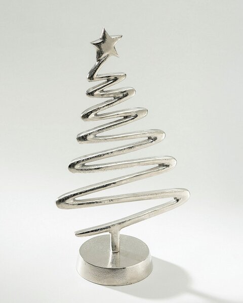 Stojící dekorace Silver Tree I 17x11x31 cm