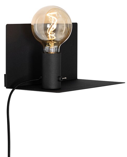 Moderní nástěnná lampa černá magnetická nastavitelná - Muro