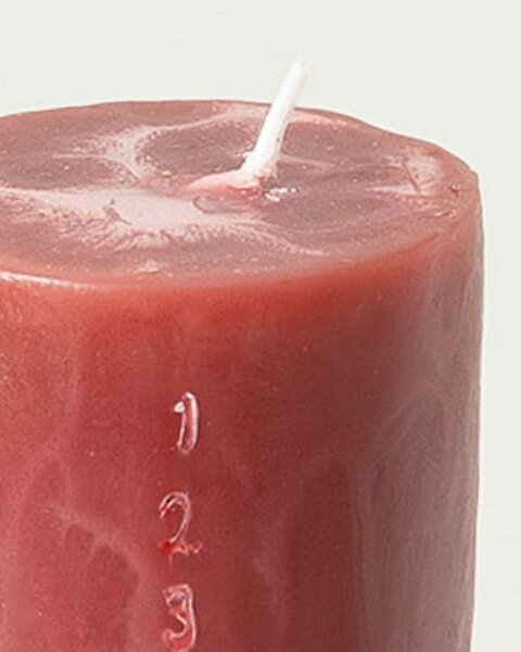 Advent candle burgundy 25 cm