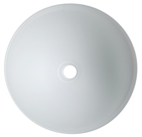 Sapho Sapho, TELICA skleněné gravírované umyvadlo, průměr 42 cm, bílá, TY181W