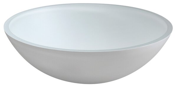 Sapho Sapho, TELICA skleněné gravírované umyvadlo, průměr 42 cm, bílá, TY181W