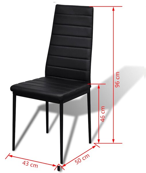 5dílný jídelní set černý 242986