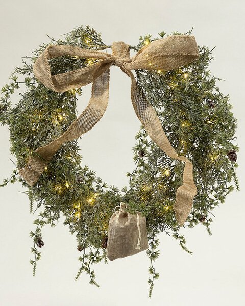 Závěsný věnec LED Forest Charm 50 cm