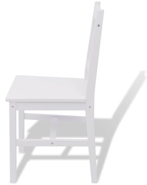 Třídílný jídelní set borové dřevo bílý 242955