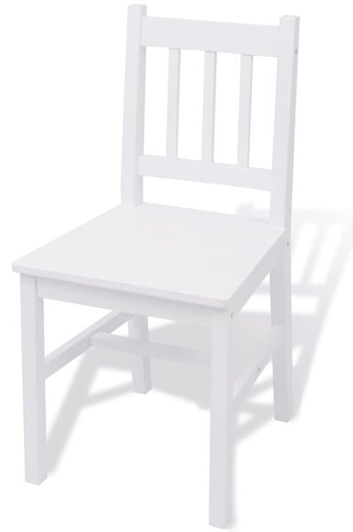 Třídílný jídelní set borové dřevo bílý 242955