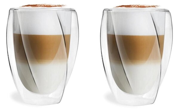 Sada 2 dvoustěnných sklenic Vialli Design Latte, 300 ml