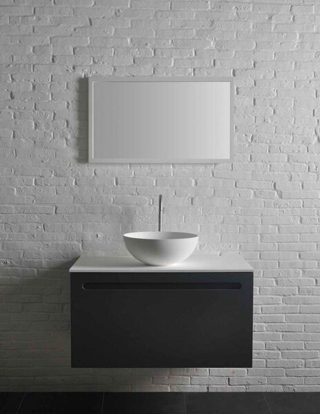 Sapho Sapho, THIN umyvadlo na desku Ø 39 cm, bílá mat, WN185