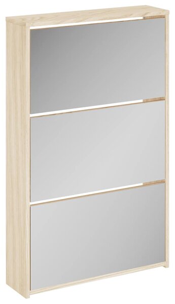 Botník třípatrový zrcadlo dub 63 x 17 x 102,5 cm 243047