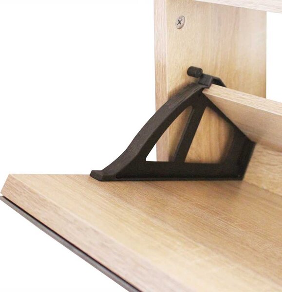 Botník třípatrový zrcadlo dub 63 x 17 x 102,5 cm 243047