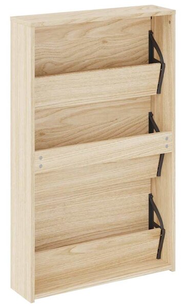 Botník třípatrový zrcadlo dub 63 x 17 x 102,5 cm 243047