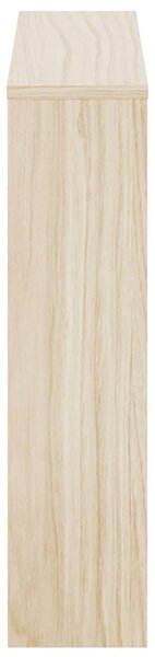 Botník dvoupatrový zrcadlo dub 63 x 17 x 67 cm 243045