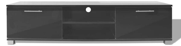 TV stolek černý s vysokým leskem 120 x 40,5 x 35 cm 243042
