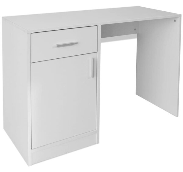 Psací stůl se zásuvkou a skříňkou bílý 100 x 40 x 73 cm 243058