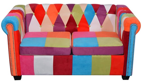 Chesterfield pohovka 2místná textil 243180