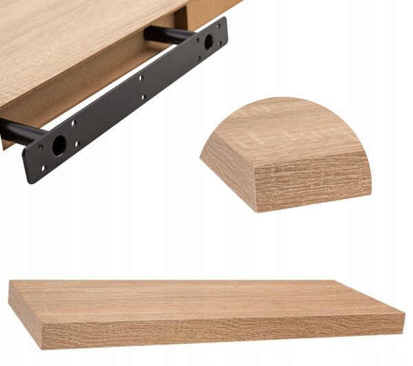 Police MDF deska Velano 80 x 23 cm dub sonoma