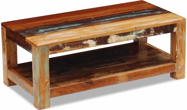 Konferenční stolek masivní recyklované dřevo 90x45x35 cm 243322