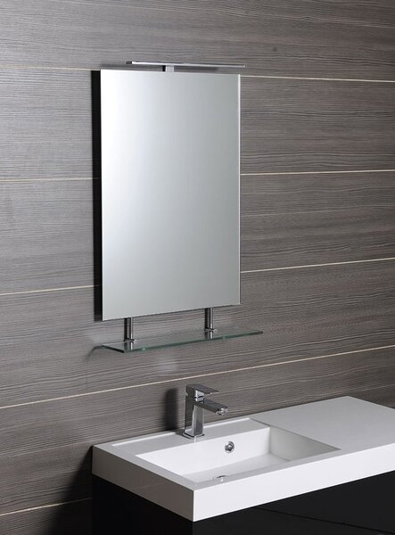 Sapho Sapho, WEGA zrcadlo 800x800mm, s policí, 60092-8