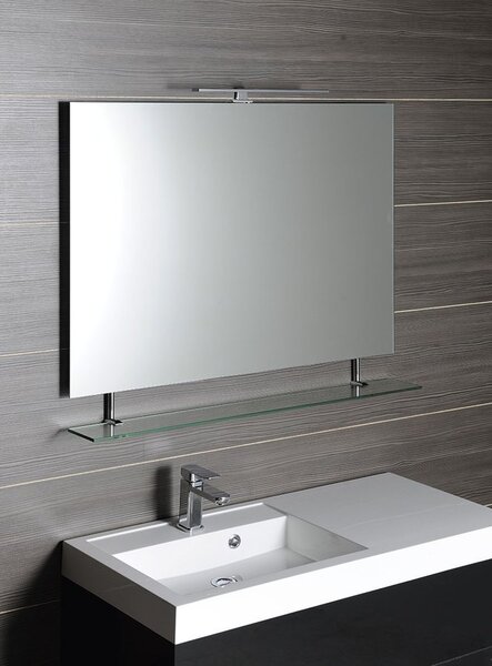Sapho Sapho, WEGA zrcadlo 900x800mm, s policí, 60092-9