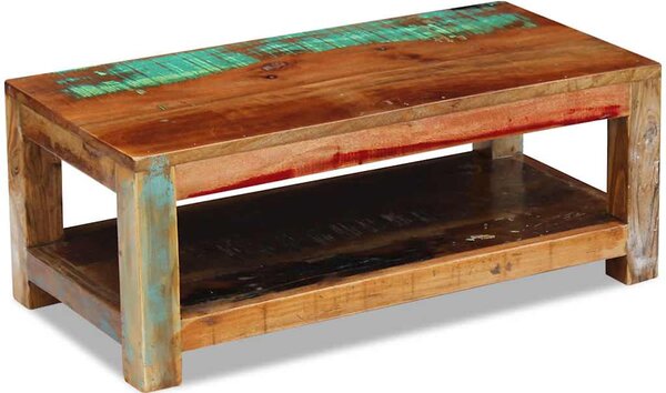 Konferenční stolek masivní recyklované dřevo 90x45x35 cm 243322