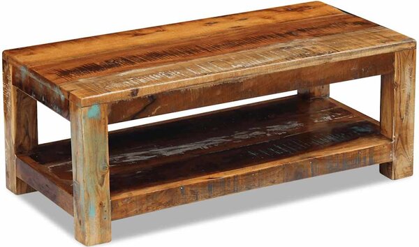 Konferenční stolek masivní recyklované dřevo 90x45x35 cm 243322