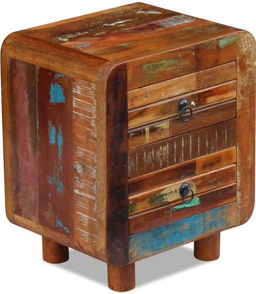 Noční stolek masivní recyklované dřevo 43 x 33 x 51 cm 243323